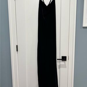 ASOS Navy Velvet Gown